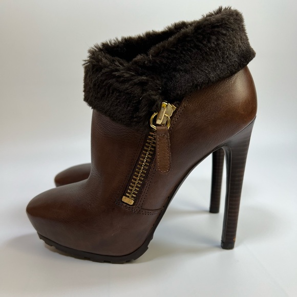 Guess Ivorie Brown Booties Size 6 - Picture 8 of 16